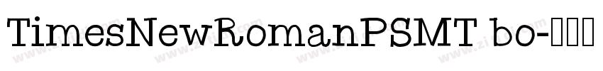 TimesNewRomanPSMT bo字体转换
